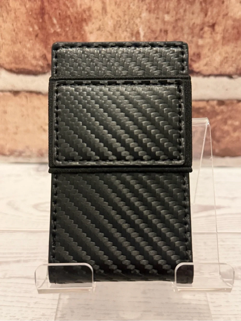 MENS WALLET METAL CARD HOLDER CASH STRAP MINIMALIST PULL TAB WALLET